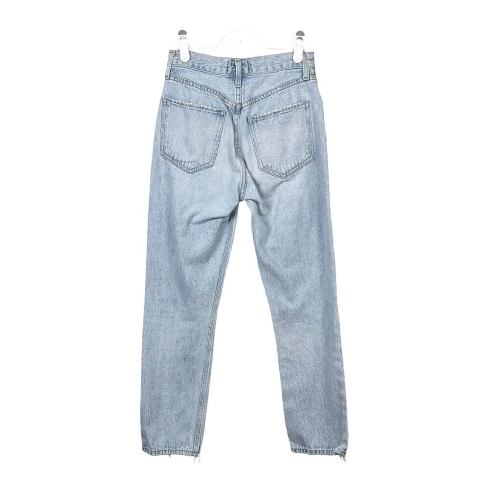 Agolde Riley Crop Distressed Shatter Jeans - Picture 3 of 10